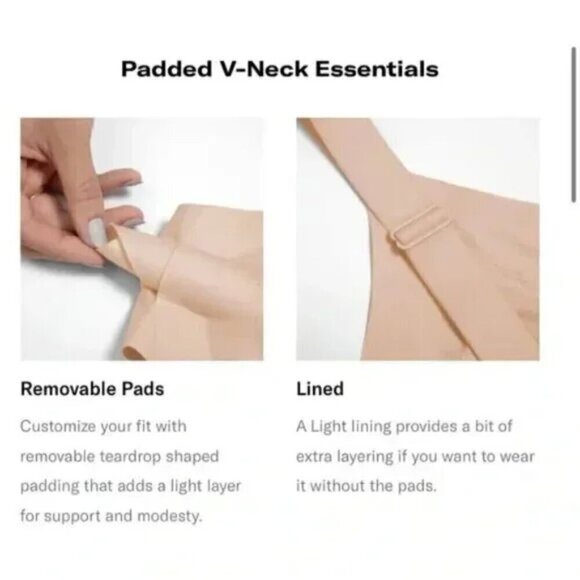 Knix Padded V-Neck Evolution Bra - Everyday Comfort Wireless Bra- Size 5 - Picture 3 of 10